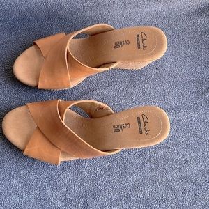 Clark’s collection cushion soft sandal wedge